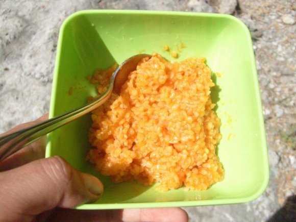 Öğle yemeğimiz bulgur.