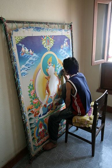Katmandu - Bodhnath, Thangka