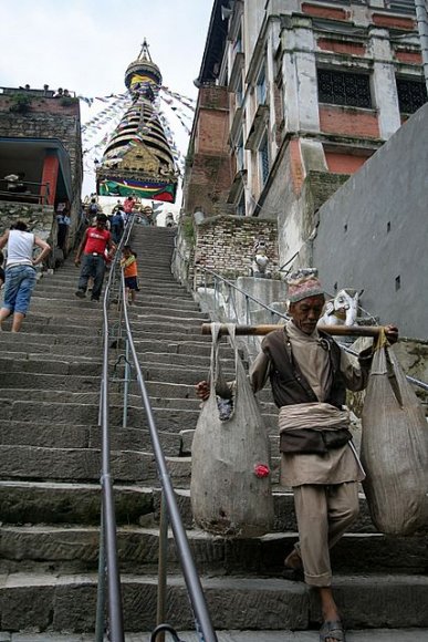 Katmandu - Swayambhunath Maymun Tapınağı