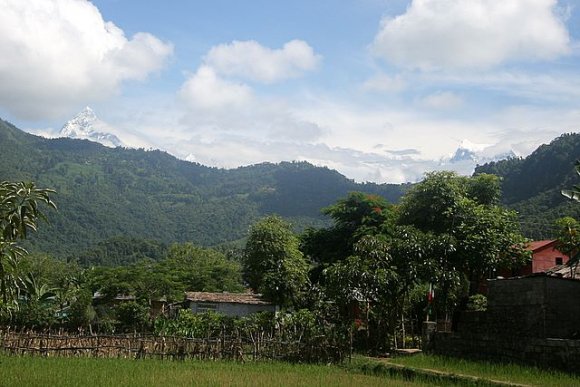 Pokhara - Annapurna Dağları.