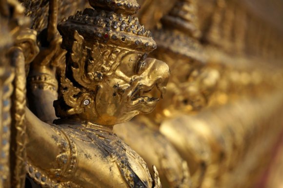 Ubosot, Wat Phra Kaew, Büyük Saray (Grand Palace), Bangkok.